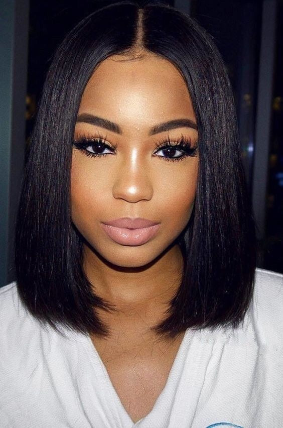 Lace Frontal Natural Bob Lace Wig Unit - Konfident Kay Luxury Virgin Hair Salon & Wig Boutique