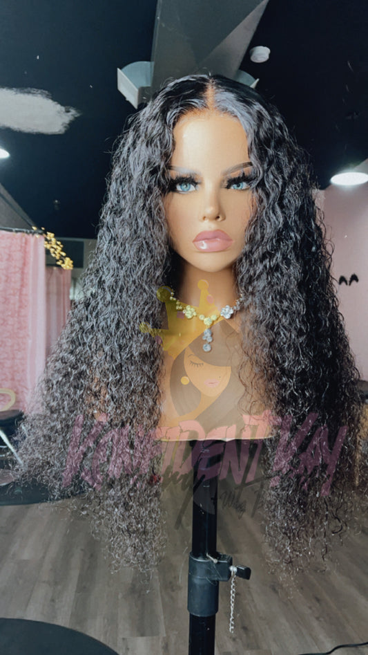 Water Wave Glueless Custom Wig Unit - Konfident Kay Luxury Virgin Hair Salon & Wig Boutique