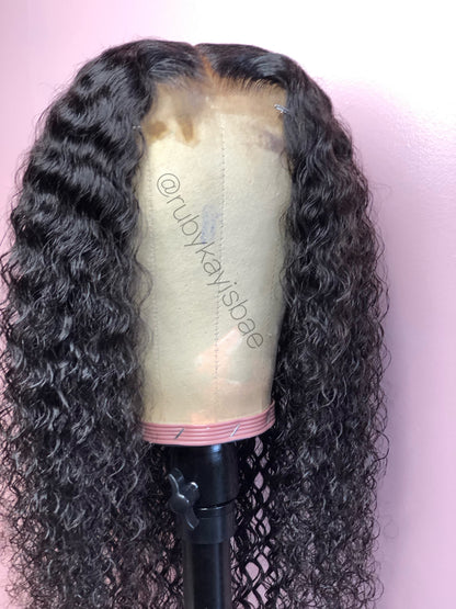 Water Wave Full Density Lace Frontal Wig Unit - Konfident Kay Luxury Virgin Hair Salon & Wig Boutique